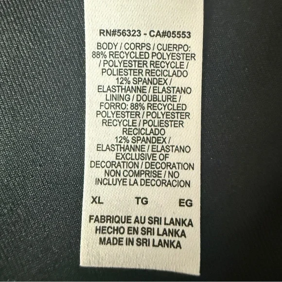 Nike Swoosh Sports Bra Size XL Black Dri-FIT Racerback Medium Support Gym - Picture 5 of 9